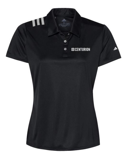 WOMEN'S ADIDAS 3-STRIPES SHOULDER POLO - A325 - CENTURION - HP