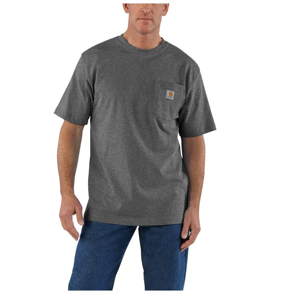 CARHARTT SHORT SLEEVE POCKET TEE - K87 - VAN DEN DOOL FARMS LOGO - HP