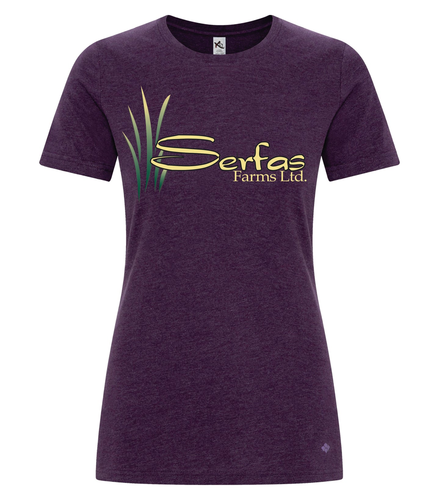 KOI ELEMENT T-SHIRT - KOI8060L - LADIES' - SERFAS FARMS LOGO - HP