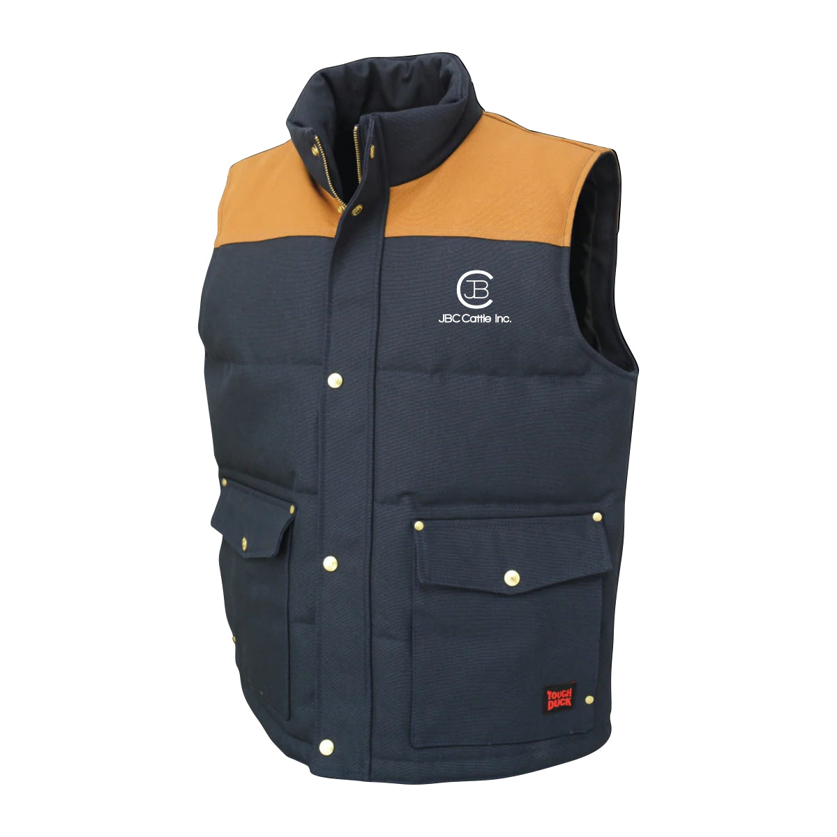 MEN'S TOUGH DUCK WOODSMAN DUCK VEST - WV08 - JBC CATTLE INC. - EMB