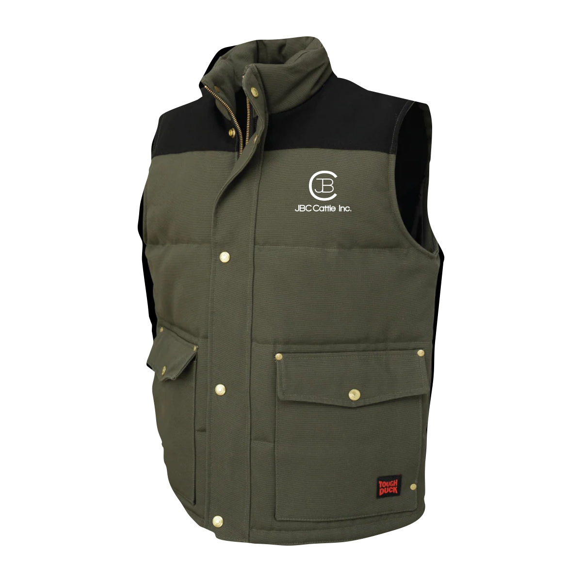 MEN'S TOUGH DUCK WOODSMAN DUCK VEST - WV08 - JBC CATTLE INC. - EMB