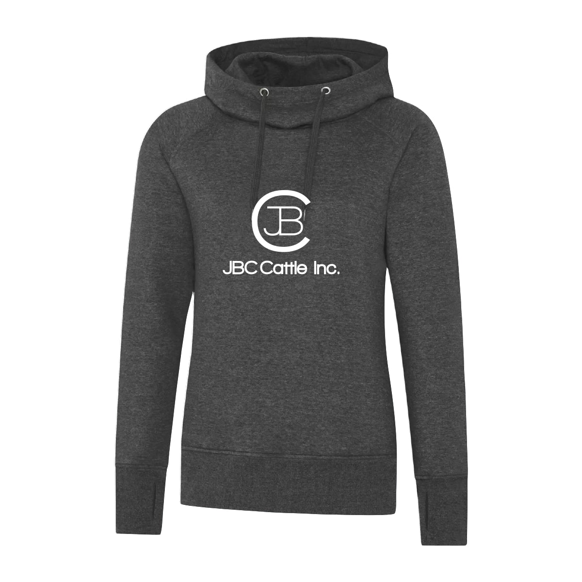 LADIES' VINTAGE HOODED SWEATSHIRT - L2045 - JBC CATTLE INC. - HP