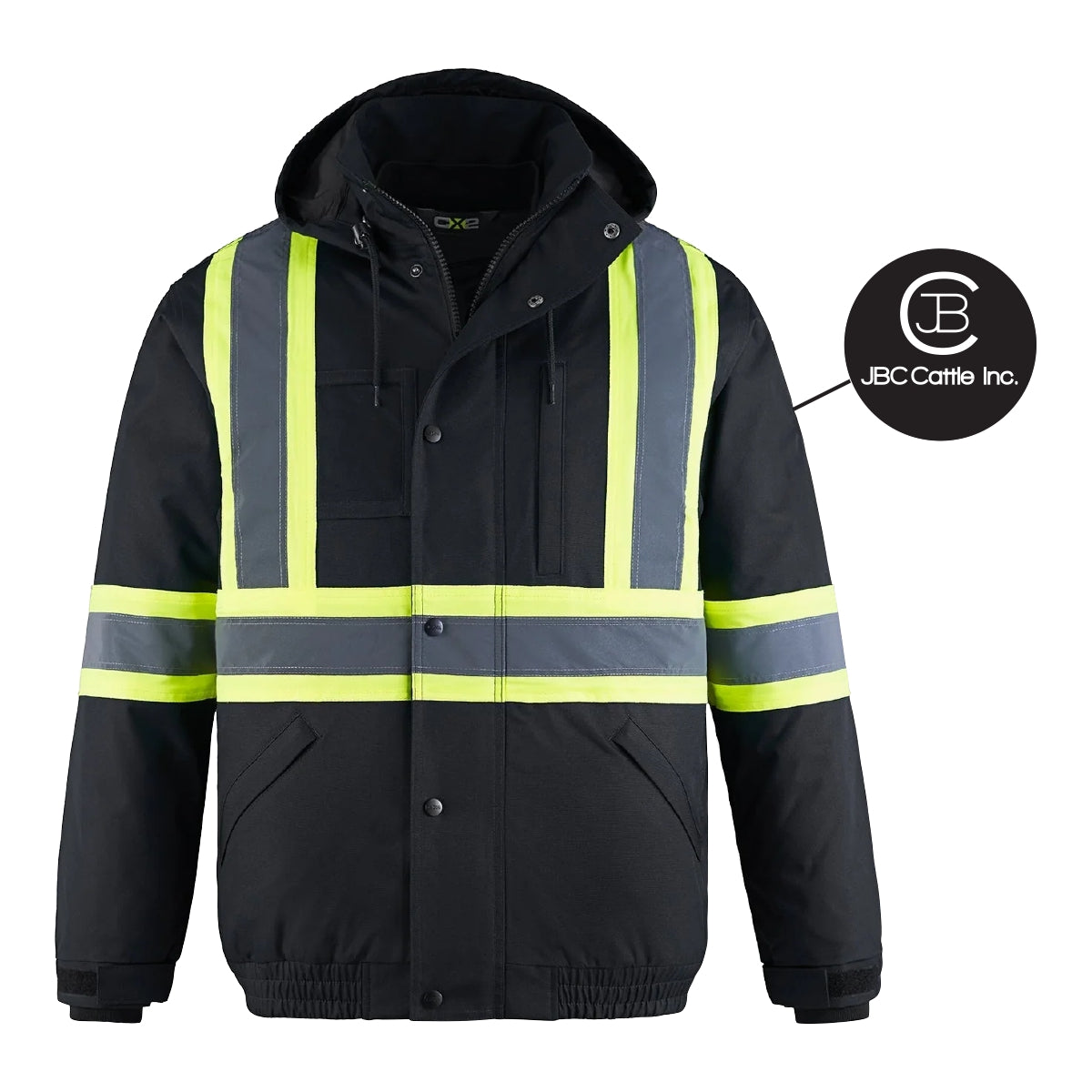 MEN'S PETERBUILT HI-VIS 3-in-1 BOMBER JACKET - L01277 - JBC CATTLE INC. - EMB