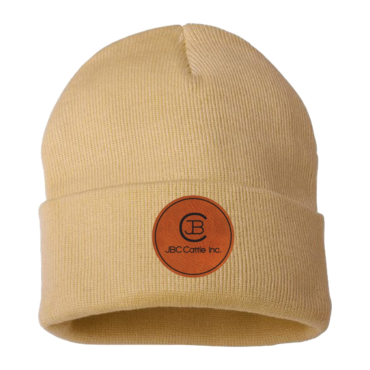 SPORTSMAN 12" SOLID CUFFED BEANIE - SP12 - JBC CATTLE INC. - PATCH