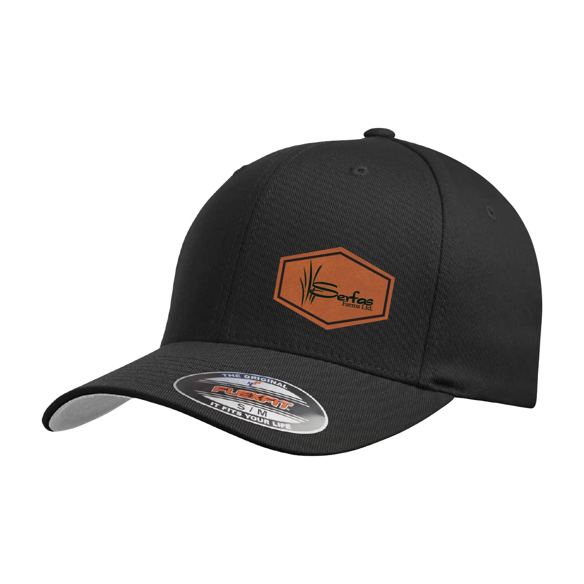 FLEXFIT CURVED BRIM HAT - 6277 - SERFAS FARMS - PATCH