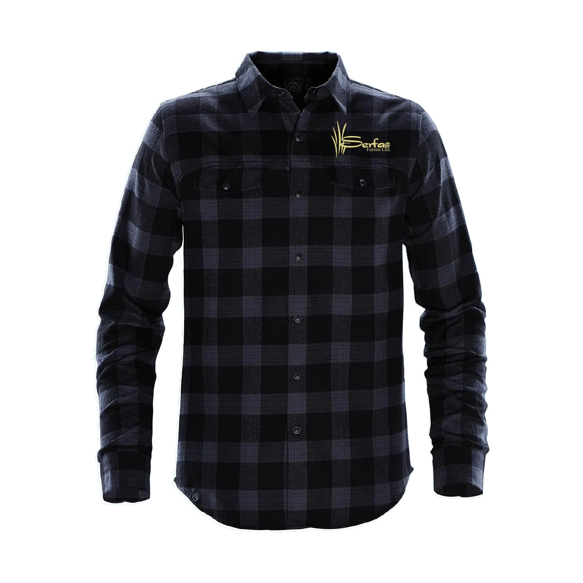 MEN'S LOGAN SNAP FRONT SHIRT - SFX-1 - SERFAS FARMS - EMB