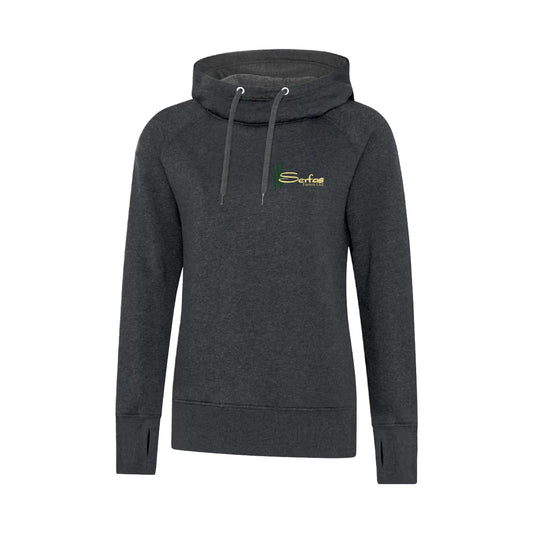 LADIES' VINTAGE HOODIE - L2045 - SERFAS FARMS - EMB