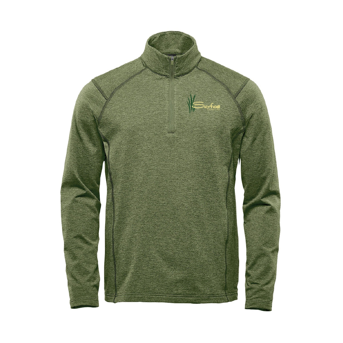 MEN'S TREELINE PERFORMANCE 1/4 ZIP PULLOVER - HTZ-2 - SERFAS FARMS - EMB