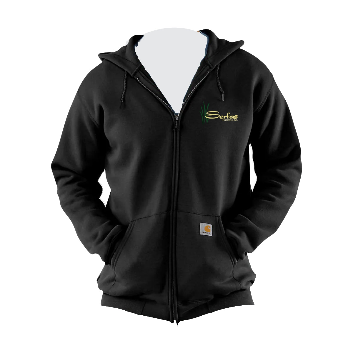 CARHARTT FULL-ZIP SWEATERSHIRT - K122 - SERFAS FARMS - EMB