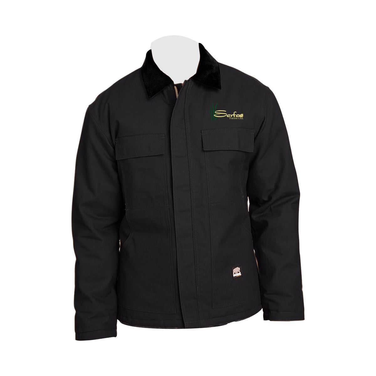 MEN'S BERNE CHORE JACKET - CH416 - SERFAS FARMS - EMB