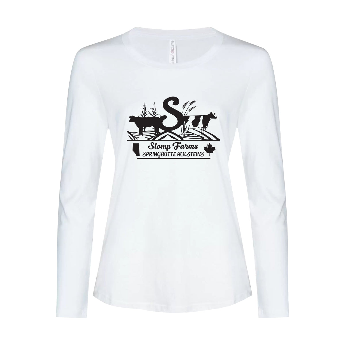 LADIES' EUROSPUN LONG SLEEVE - ATC8015L - SLOMP FARMS - HP
