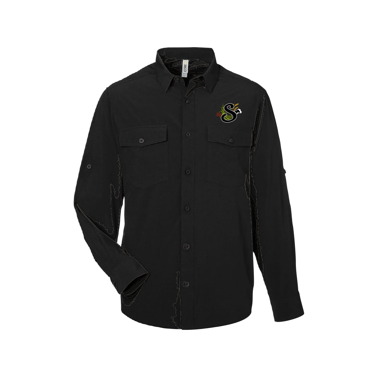 MEN'S ULTRA UVP MARINA SHIRT - CE510L - SLOMP FARMS - EMB