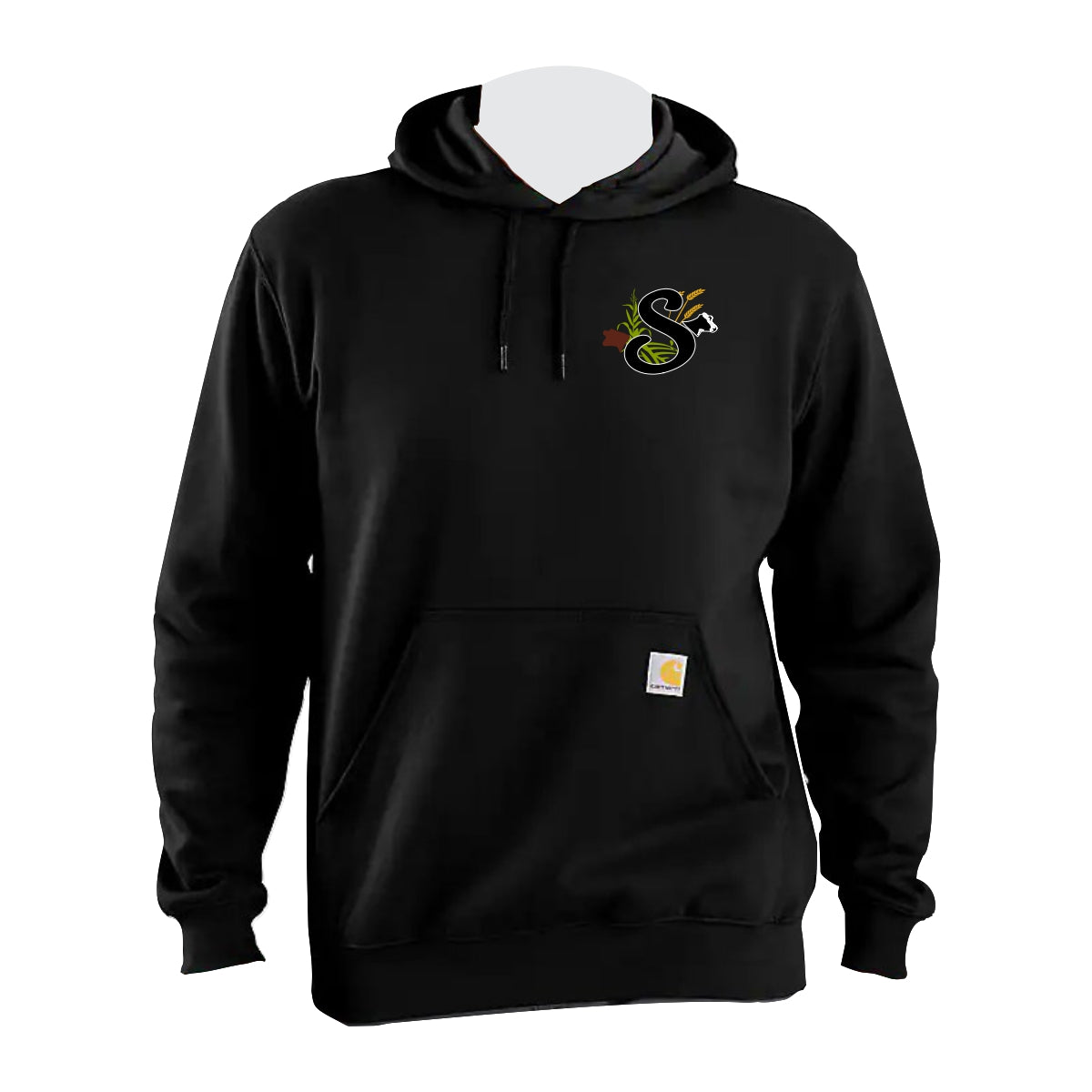 CARHARTT MIDWEIGHT HOODED SWEATSHIRT - K121 - SLOMP FARMS - EMB