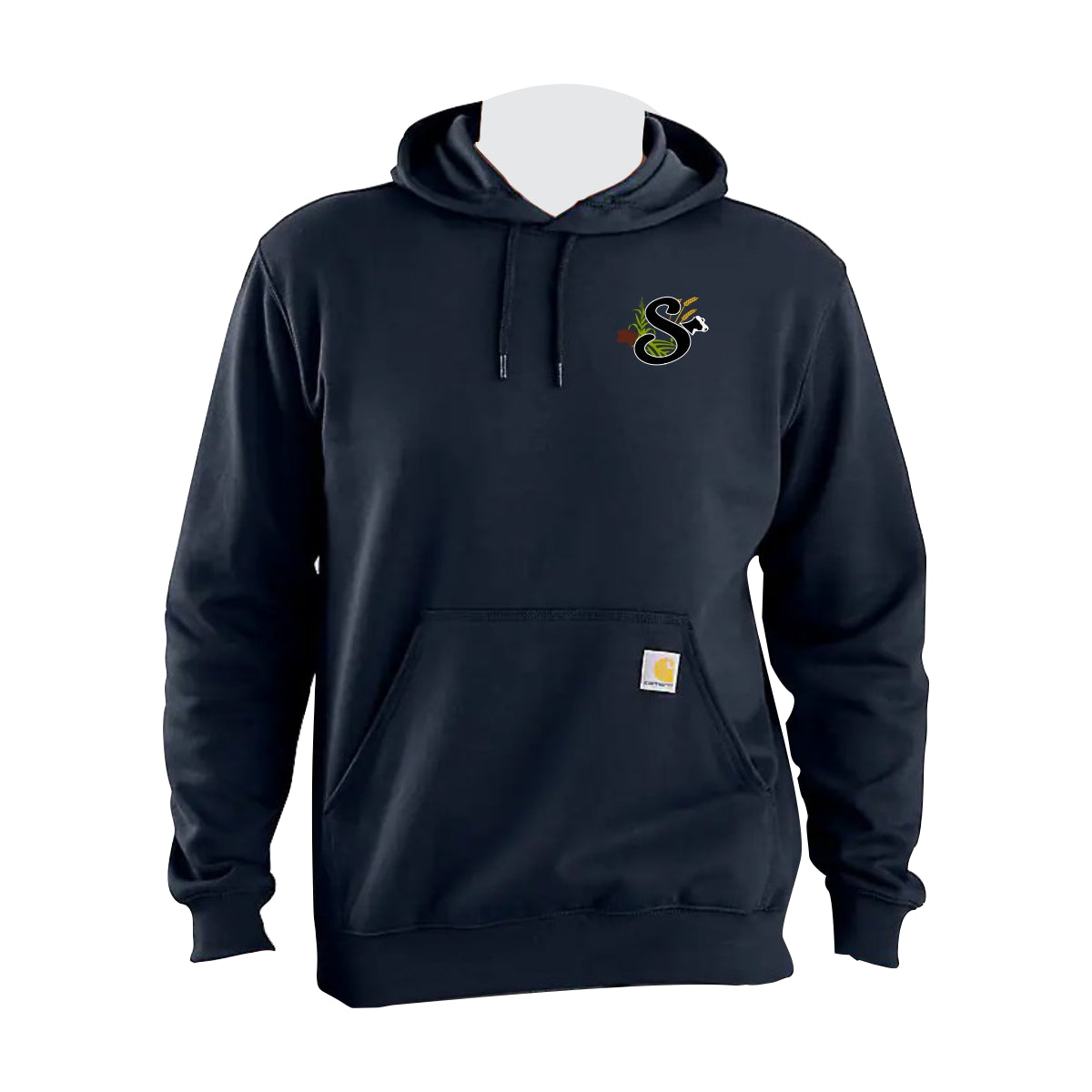 CARHARTT MIDWEIGHT HOODED SWEATSHIRT - K121 - SLOMP FARMS - EMB