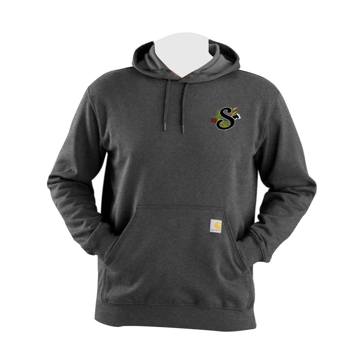 CARHARTT MIDWEIGHT HOODED SWEATSHIRT - K121 - SLOMP FARMS - EMB