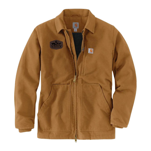 MEN'S CARHARTT DUCK SHERPA LINED COAT - 104293 - SLOMP FARMS - PATCH