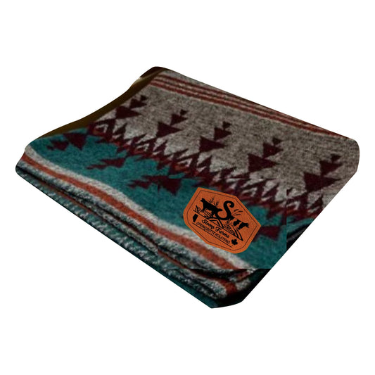 BUFFALO CROSS THROW BLANKETS - SLOMP FARMS - PATCH