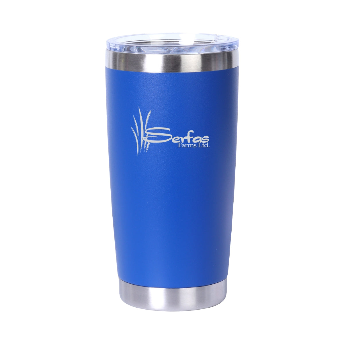 20oz. TRAVEL MUG - SERFAS FARMS - LASER ENGRAVED