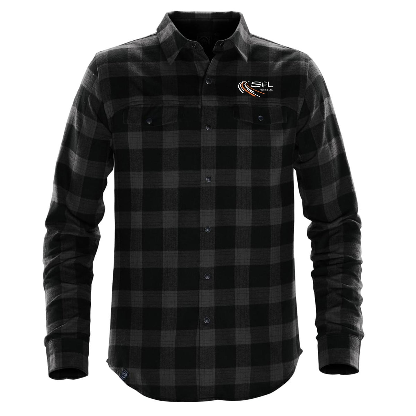 MEN'S LOGAN SNAP FRONT SHIRT - SFX-1 - SFL TRUCKING LOGO - EMB