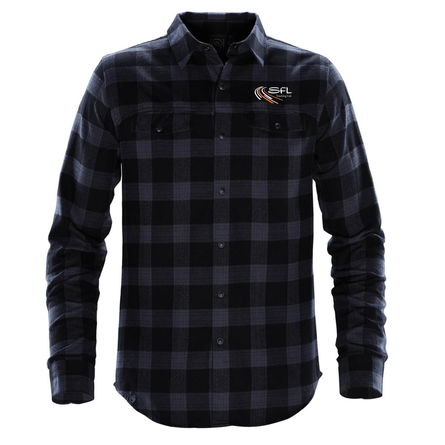 MEN'S LOGAN SNAP FRONT SHIRT - SFX-1 - SFL TRUCKING LOGO - EMB