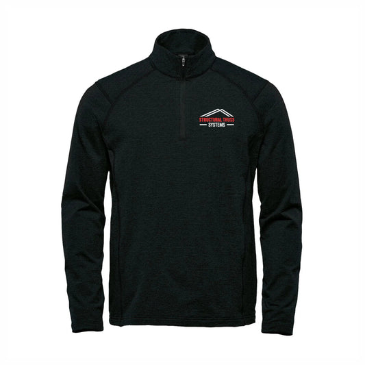 MEN'S TREELINE PERFORMANCE 1/4 ZIP PULLOVER - HTZ-2 - STRUC. TRUSS & FORMA STEEL - EMB