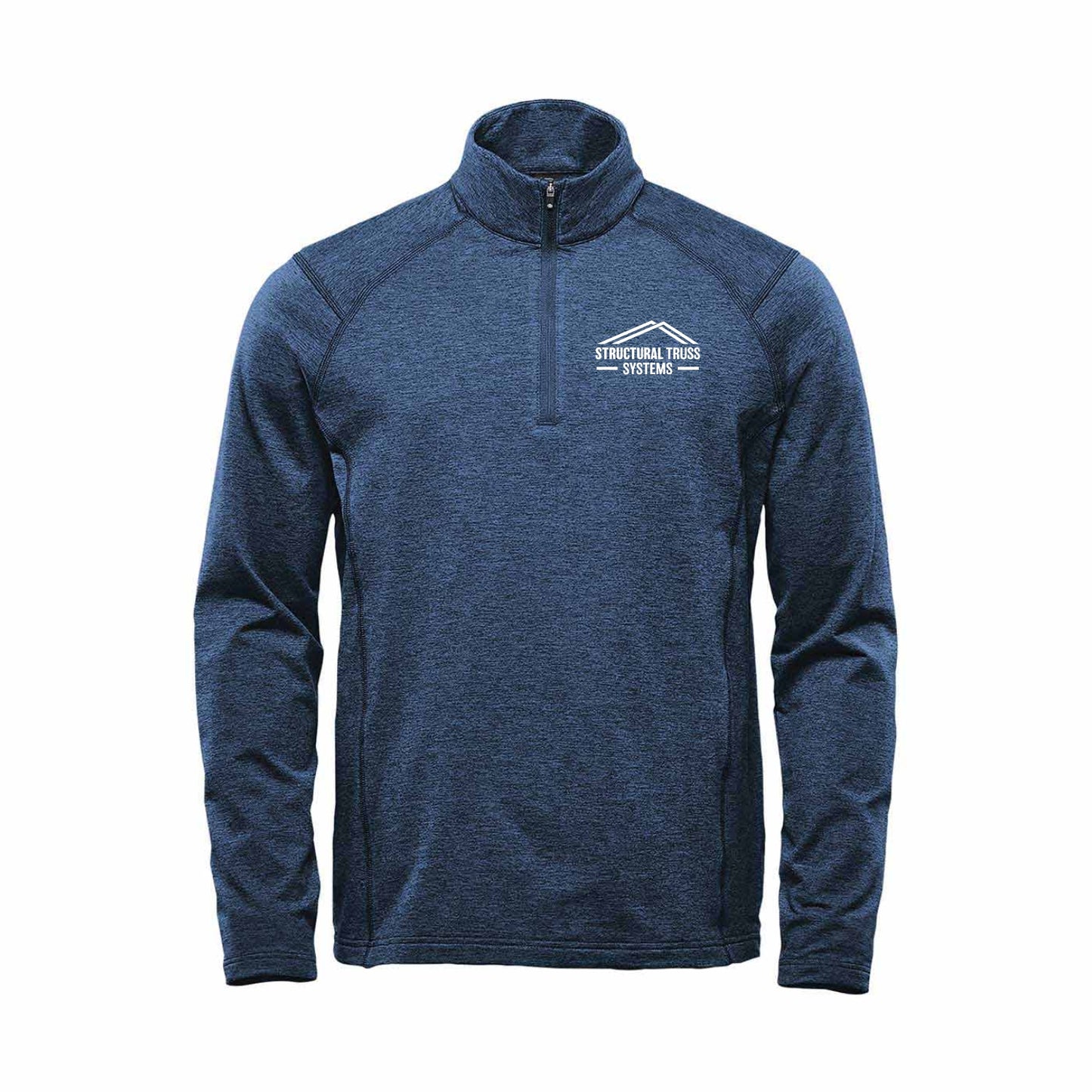 MEN'S TREELINE PERFORMANCE 1/4 ZIP PULLOVER - HTZ-2 - STRUC. TRUSS & FORMA STEEL - EMB