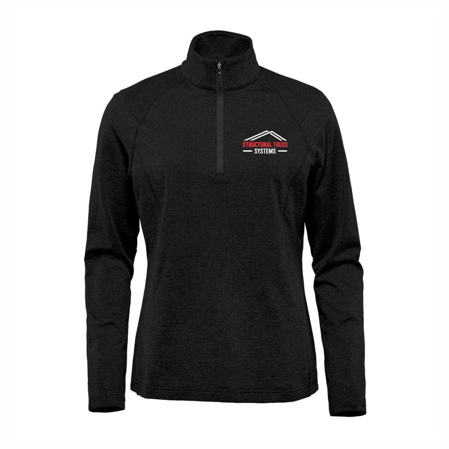 WOMEN'S TREELINE PERFORMANCE 1/4 ZIP PULLOVER - HTZ-2W - STRUC. TRUSS & FORMA STEEL - EMB