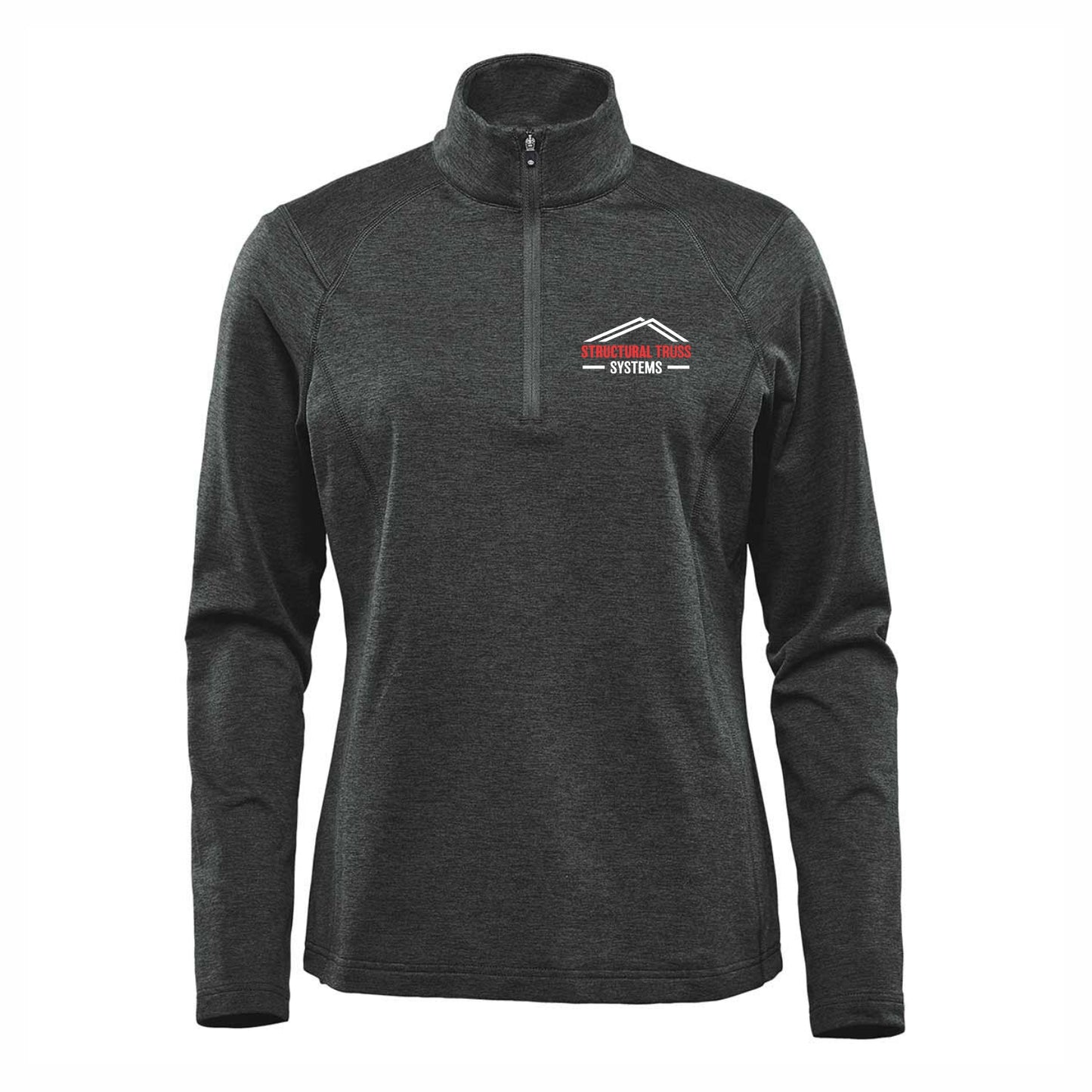 WOMEN'S TREELINE PERFORMANCE 1/4 ZIP PULLOVER - HTZ-2W - STRUC. TRUSS & FORMA STEEL - EMB