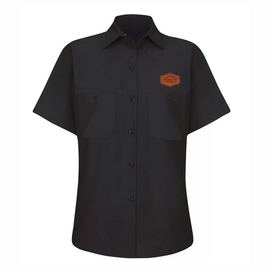 WOMEN'S RED KAP INDUSTRIAL SHORT SLEEVE WORK SHIRT - SP23 - STRUC. TRUSS & FORMA STEEL - PATCH