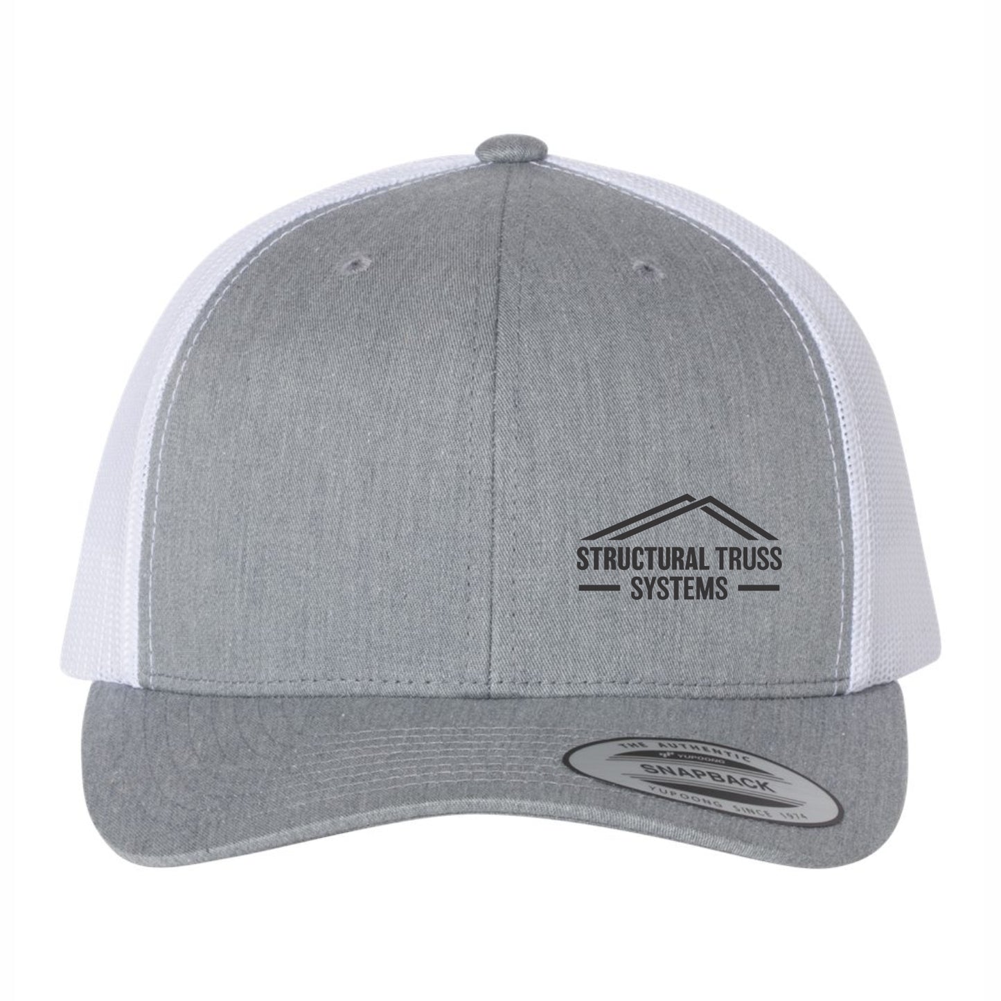 YP CLASSICS RETRO TRUCKER HAT - 6606 - STRUC. TRUSS & FORMA STEEL - EMB or PATCH