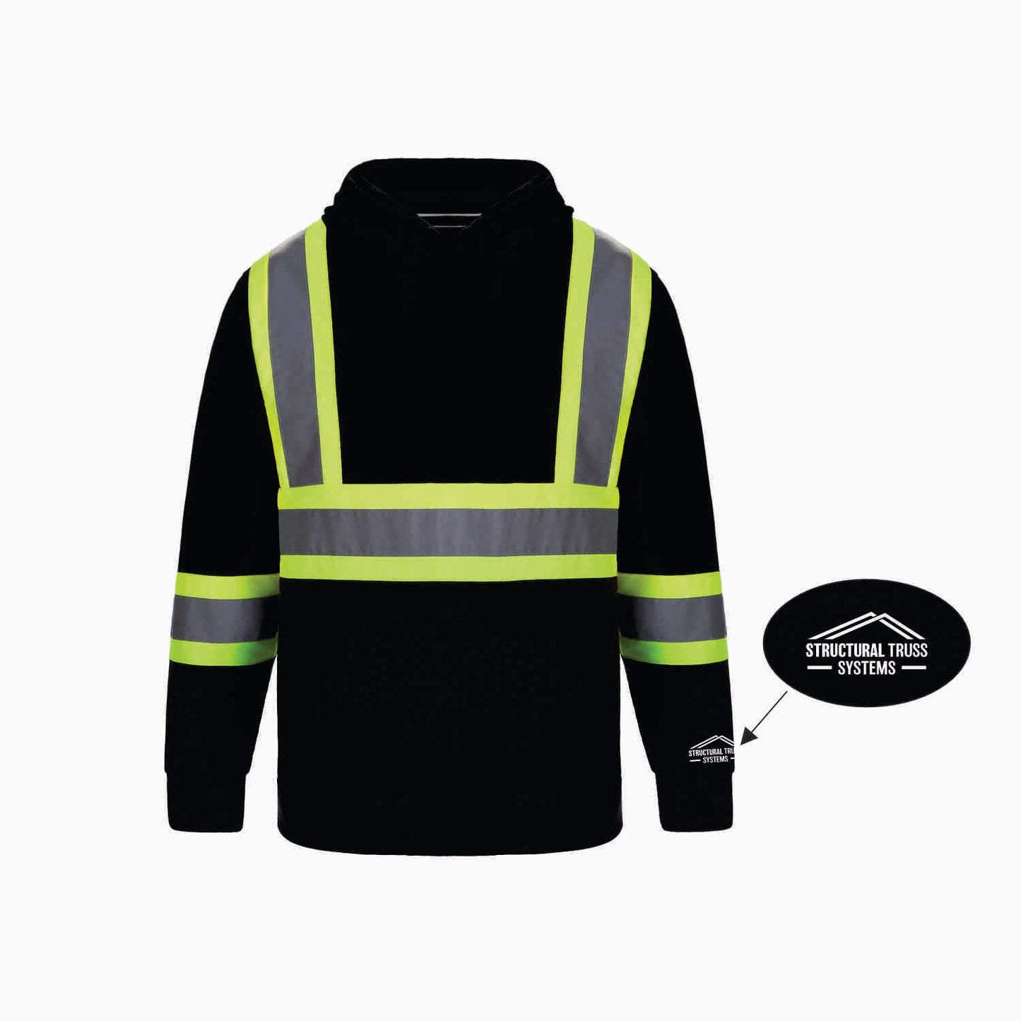 UNISEX LONG HAUL HIVIS HOODIE - L01375 - STRUC. TRUSS - HP