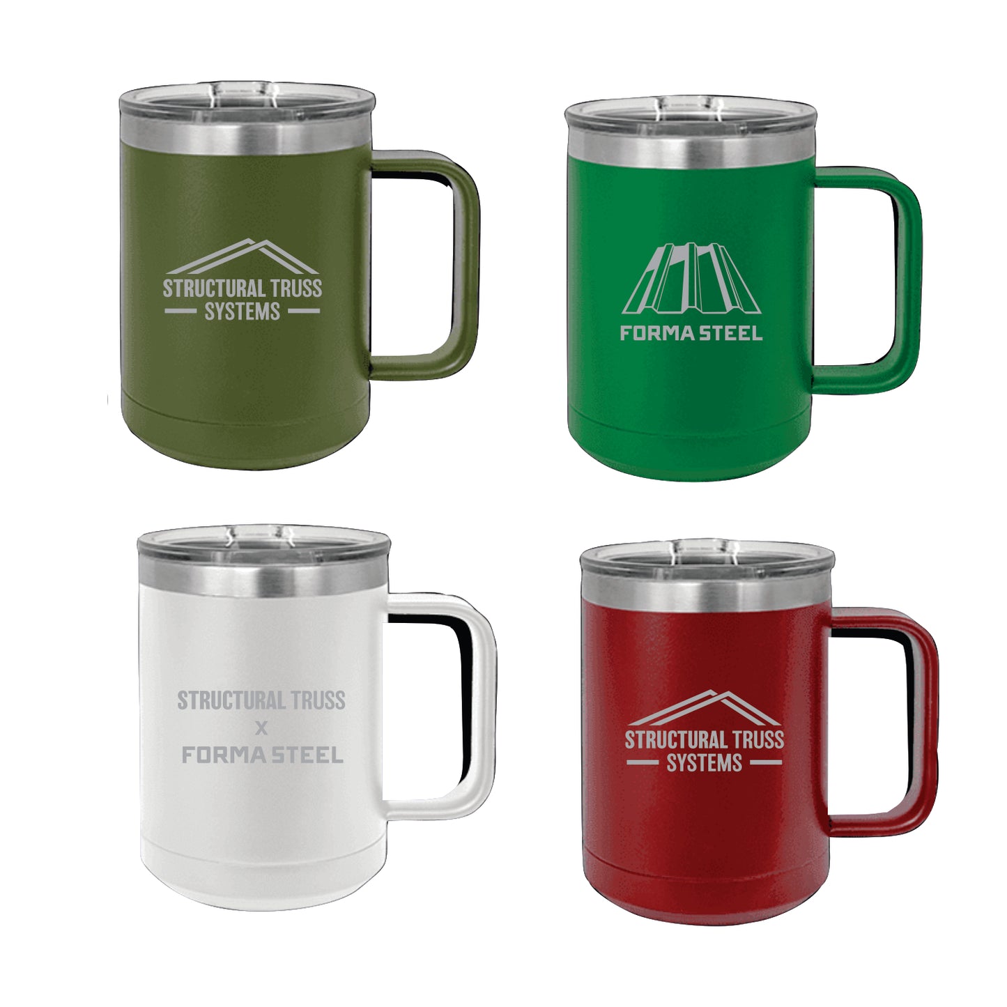 POLAR CAMEL 15oz. COFFEE MUG - STRUC. TRUSS & FORMA STEEL - LASER ENGRAVED