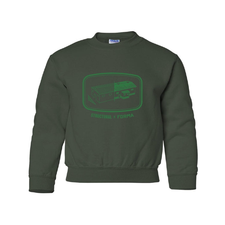 YOUTH CREWNECK SWEATSHIRT - 18000B - STRUC x FORMA - HP