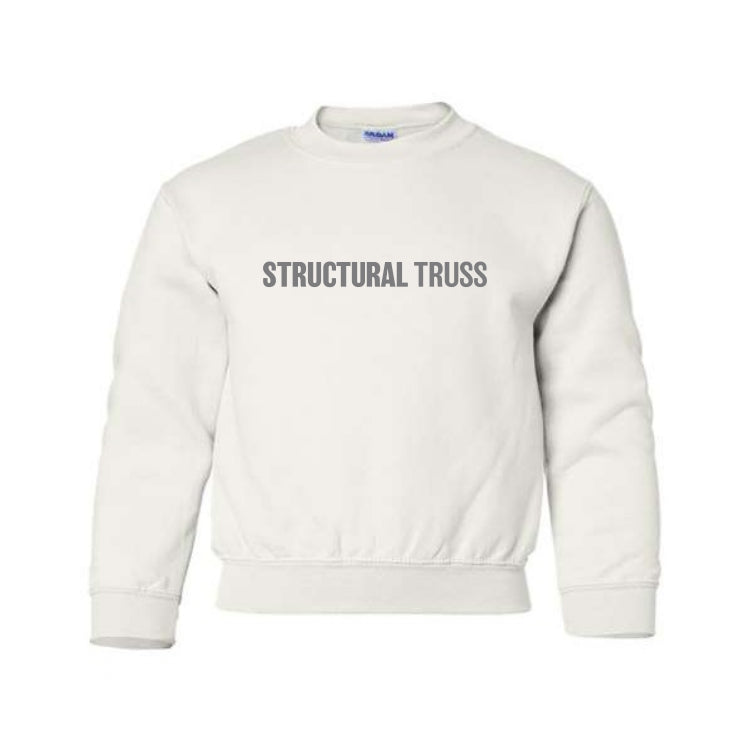 YOUTH CREWNECK SWEATSHIRT - 18000B - STRUCTURAL TRUSS - HP