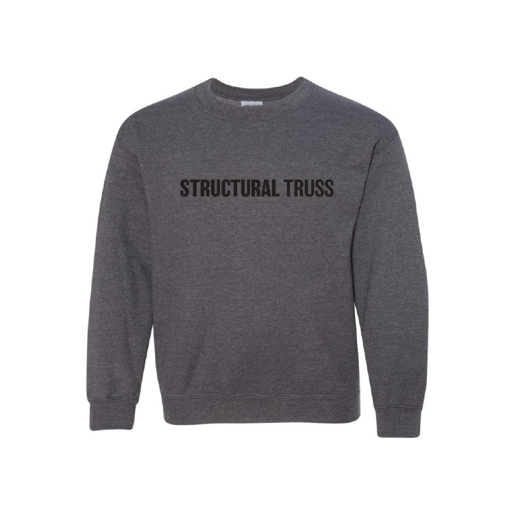 YOUTH CREWNECK SWEATSHIRT - 18000B - STRUCTURAL TRUSS - HP