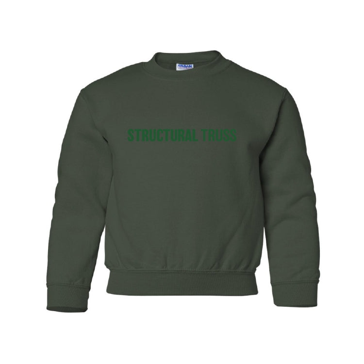 YOUTH CREWNECK SWEATSHIRT - 18000B - STRUCTURAL TRUSS - HP