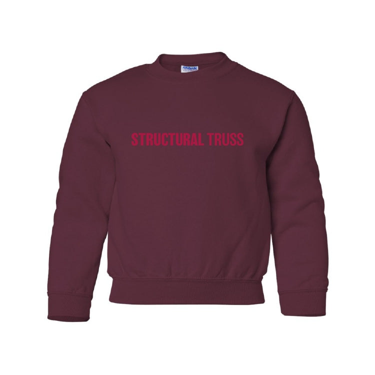 YOUTH CREWNECK SWEATSHIRT - 18000B - STRUCTURAL TRUSS - HP