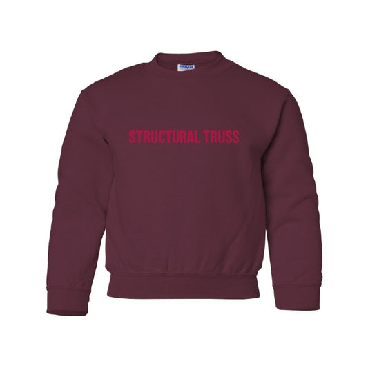 YOUTH CREWNECK SWEATSHIRT - 18000B - STRUCTURAL TRUSS - HP