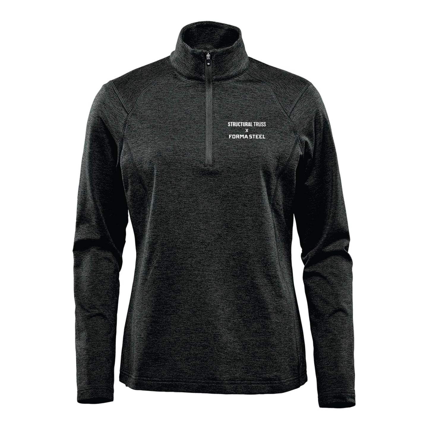 WOMEN'S TREELINE PERFORMANCE 1/4 ZIP PULLOVER - HTZ-2W - STRUC. TRUSS & FORMA STEEL - EMB