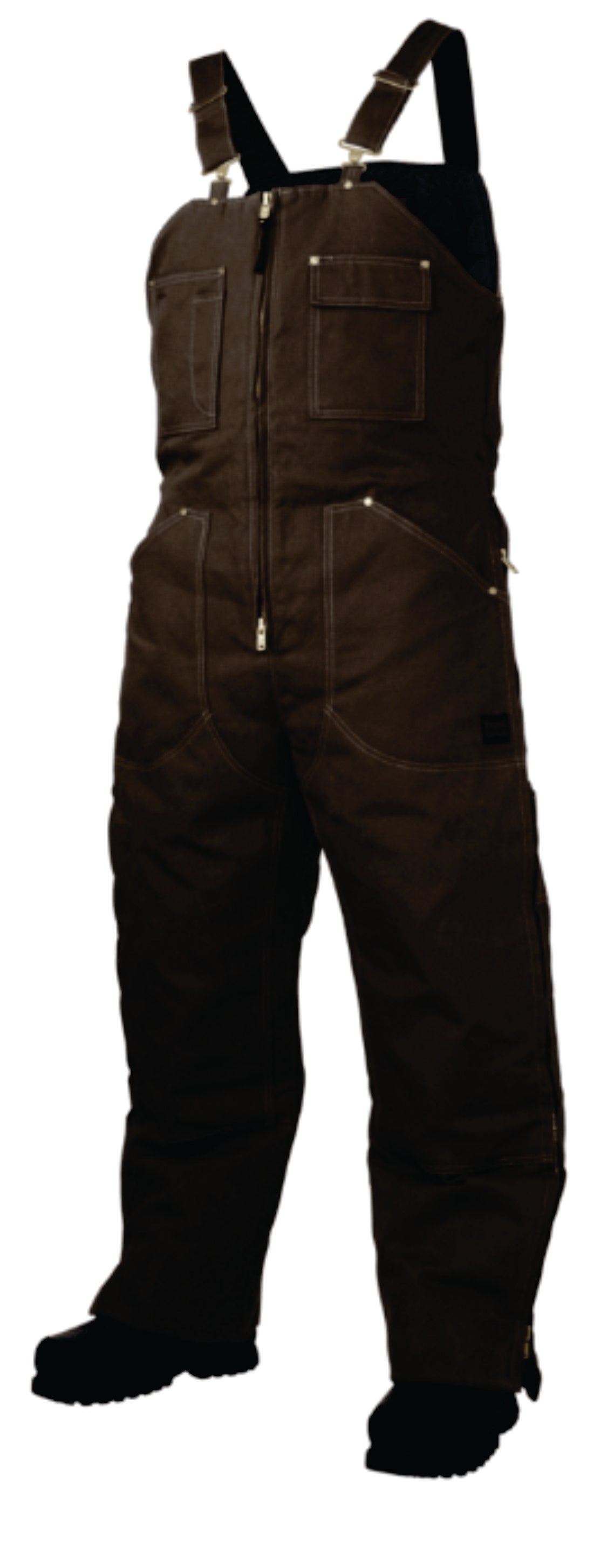 TOUGH DUCK INSULATED BIB OVERALLS - WB03 - CATTLE TECH LOGO - EMB