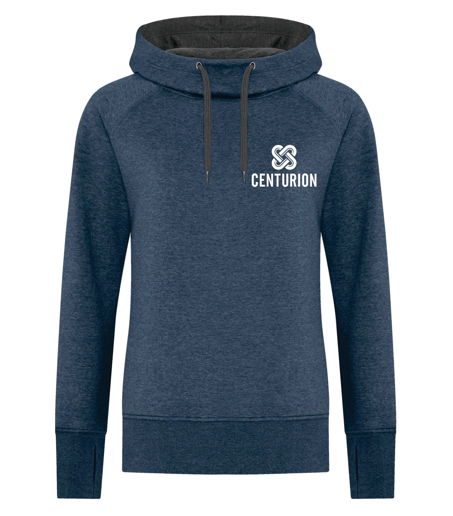 VINTAGE HOODED LADIES' SWEATSHIRT - L2045 - CENTURION LOGO - EMB