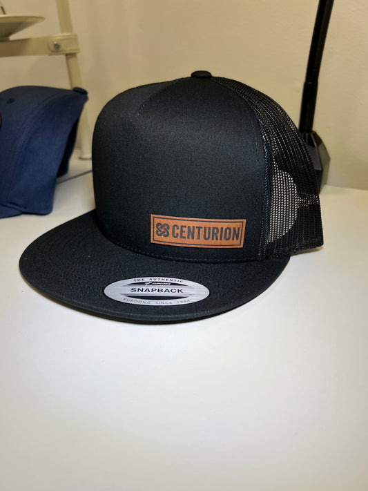 FLAT BRIM HAT - 6006 - CENTURION LOGO - RECT. LP in L/P