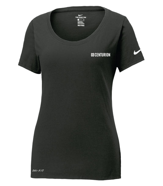 NIKE Dri-FIT COTTON/POLY T-SHIRT - NKBQ5234 - LADIES' - CENTRUION LOGO - HP